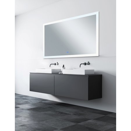 Cwi Lighting Rectangle Matte White Led 70 In. Mirror From Our Abigail Collection 1233W70-36